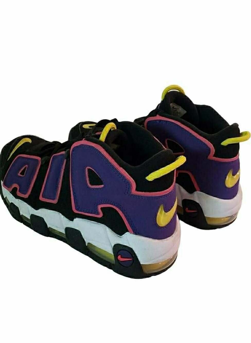 Nike Air More Uptempo Size 8 Black Purple Pink Sneakers DZ5187-001